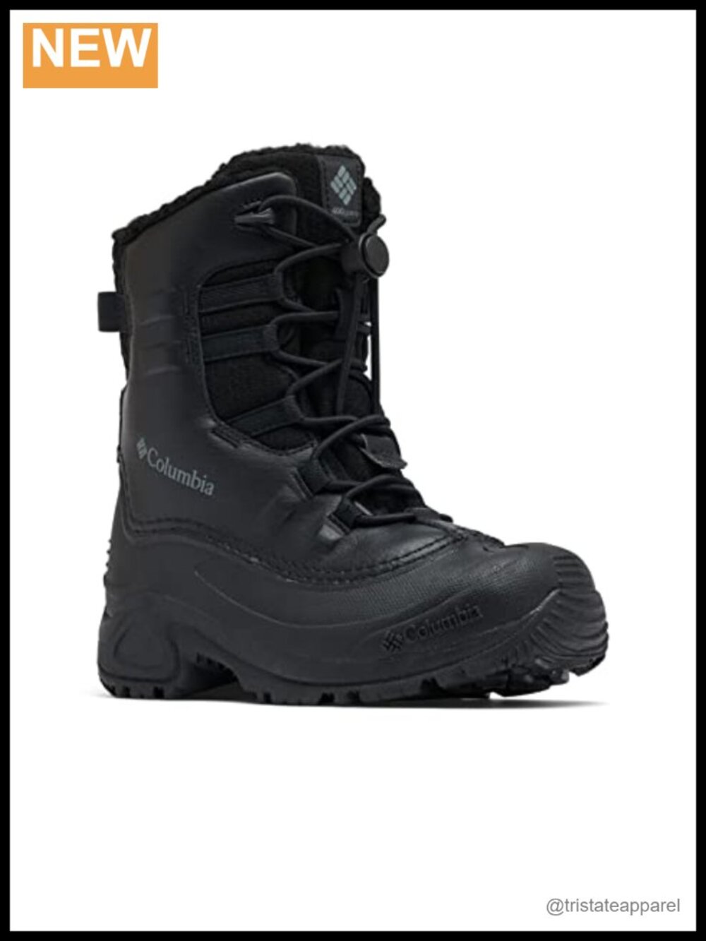 Youth Waterproof Snow Boots Mid-Calf Lace-Up Winter Insulated Outdoor